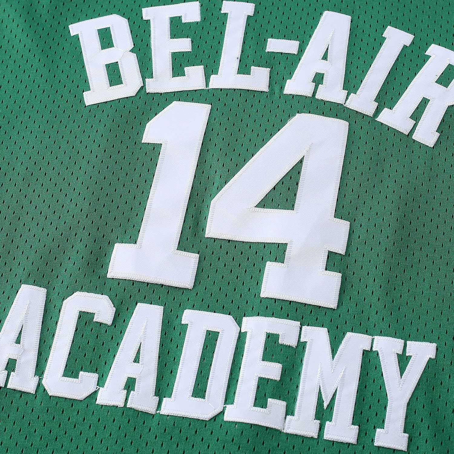 Bel Air Jersey #14 Fresh Prince Bel Air Academy Men Yellow Black Green Basketball Jerseys Sleeveless - Image 4