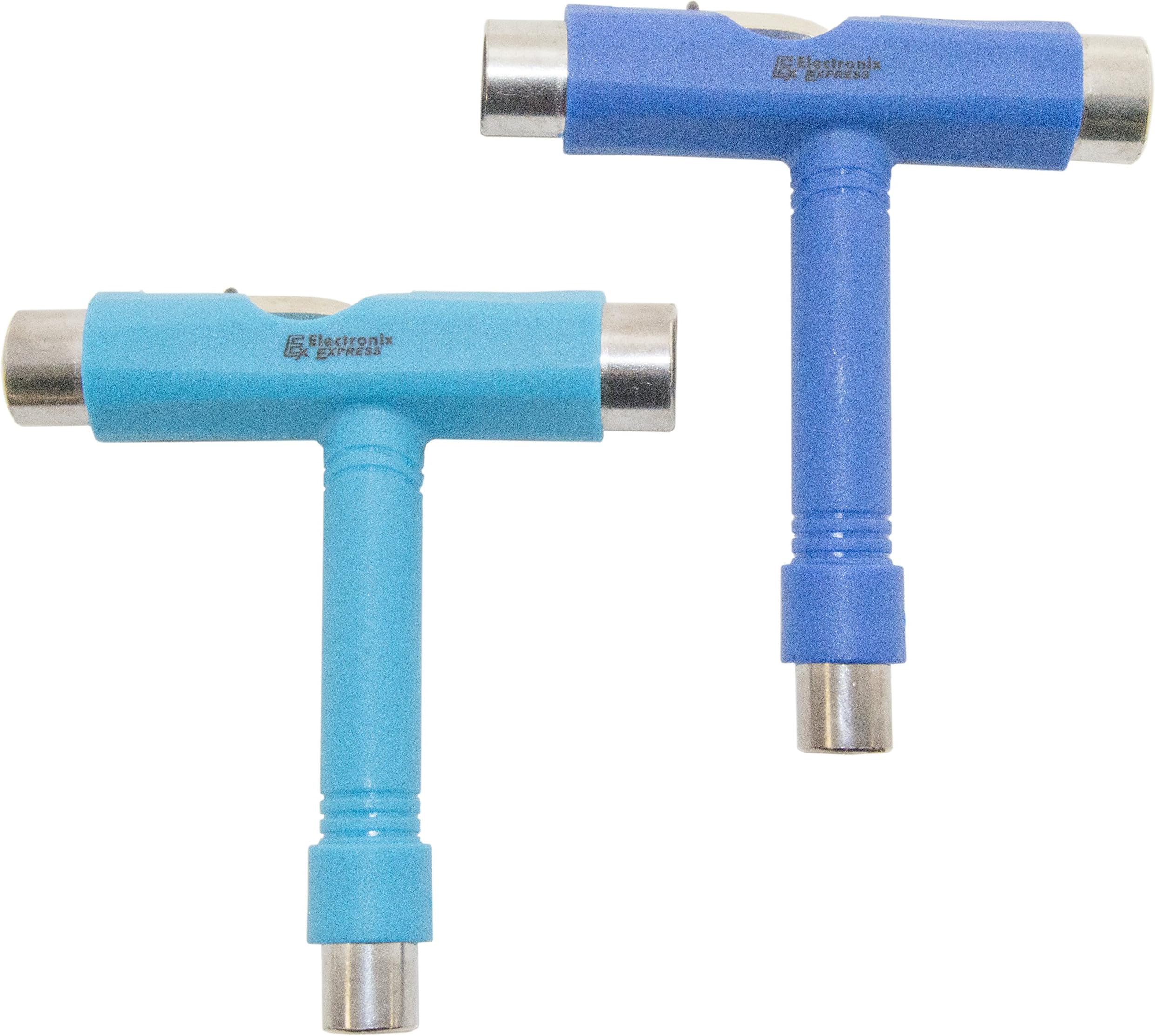 EX ELECTRONIX EXPRESS Pack of 2 T-Tools for Skateboards - Multi-Function and Portable Skate Tool for Peny Board and Longboard Screwdriver
