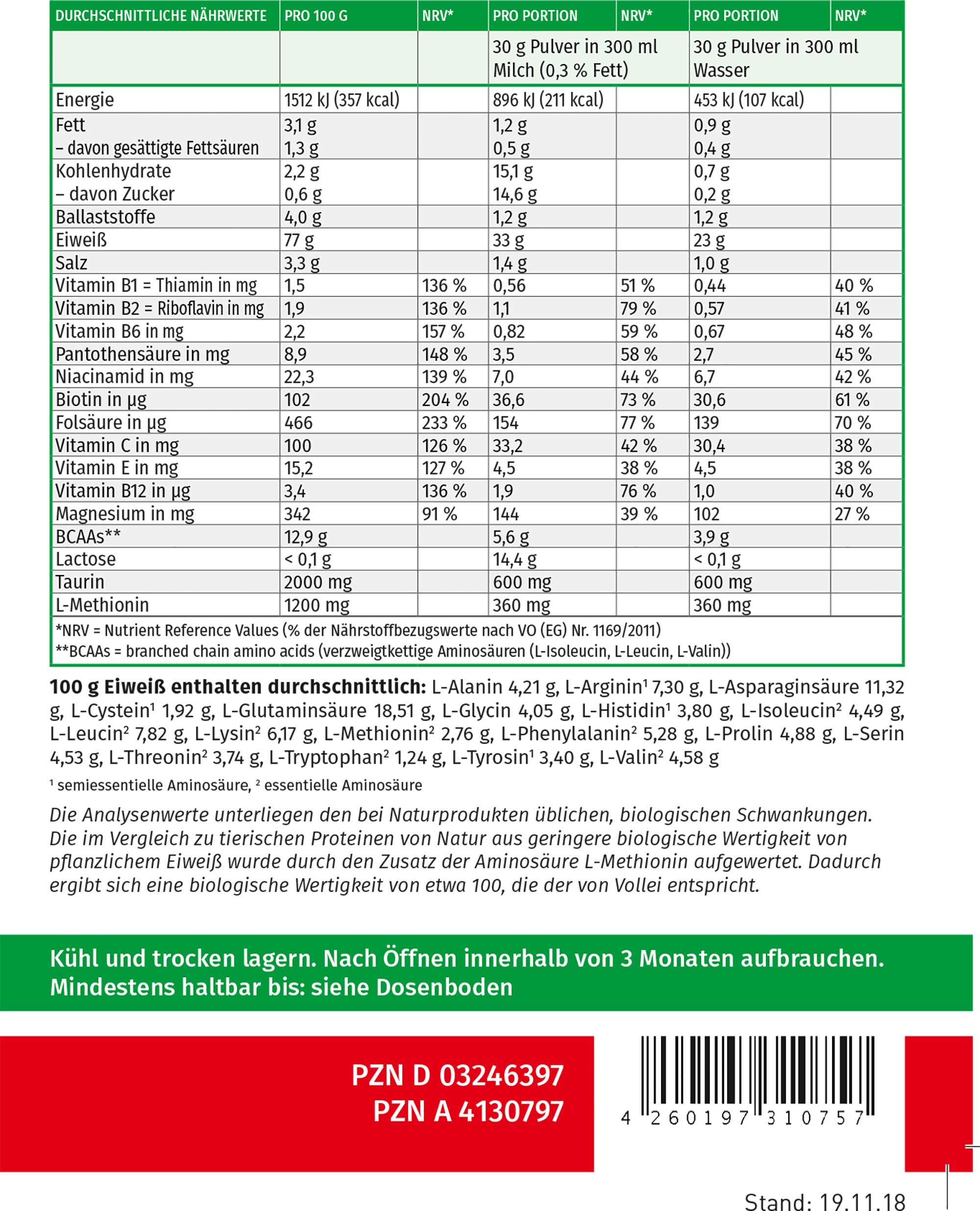 MEGAMAX Soja Eiweiß + Taurin + L-Methionin Schoko 400 g Glutenfrei | Sojaeiweiß-Isolat Low Carb | pflanzliches Eiweiss, Laktosefrei, Aspartamfrei | Veganes Protein für Muskelaufbau und Muskelerhalt