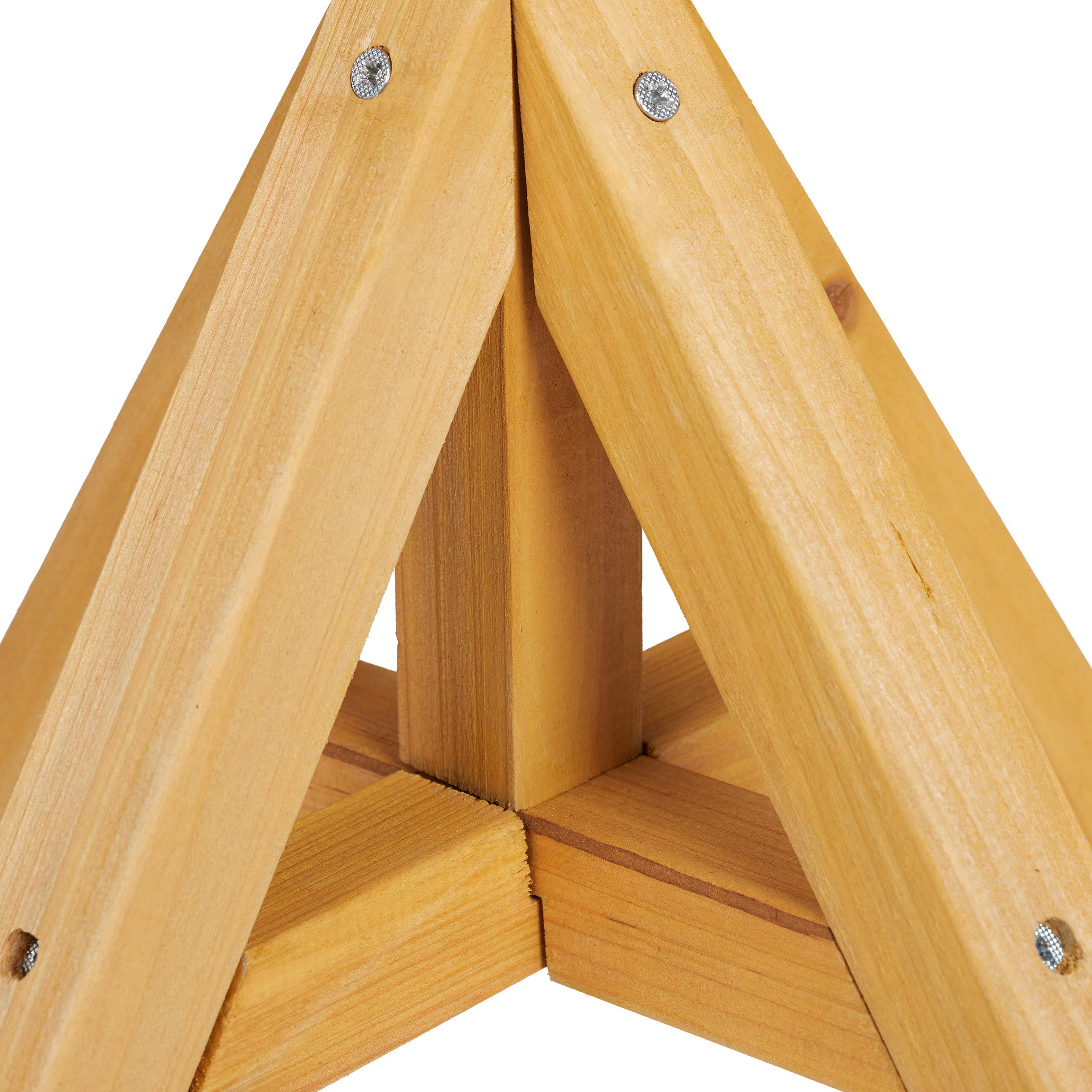 Abreuvoir Maisonnette Oiseau sur Pied 117cm Vert pour Jardin Balcon