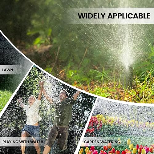Miniatura 4 de Aspersor para patio, rociador giratorio de jardín para cobertura de área grande, rociadores de césped y patio
