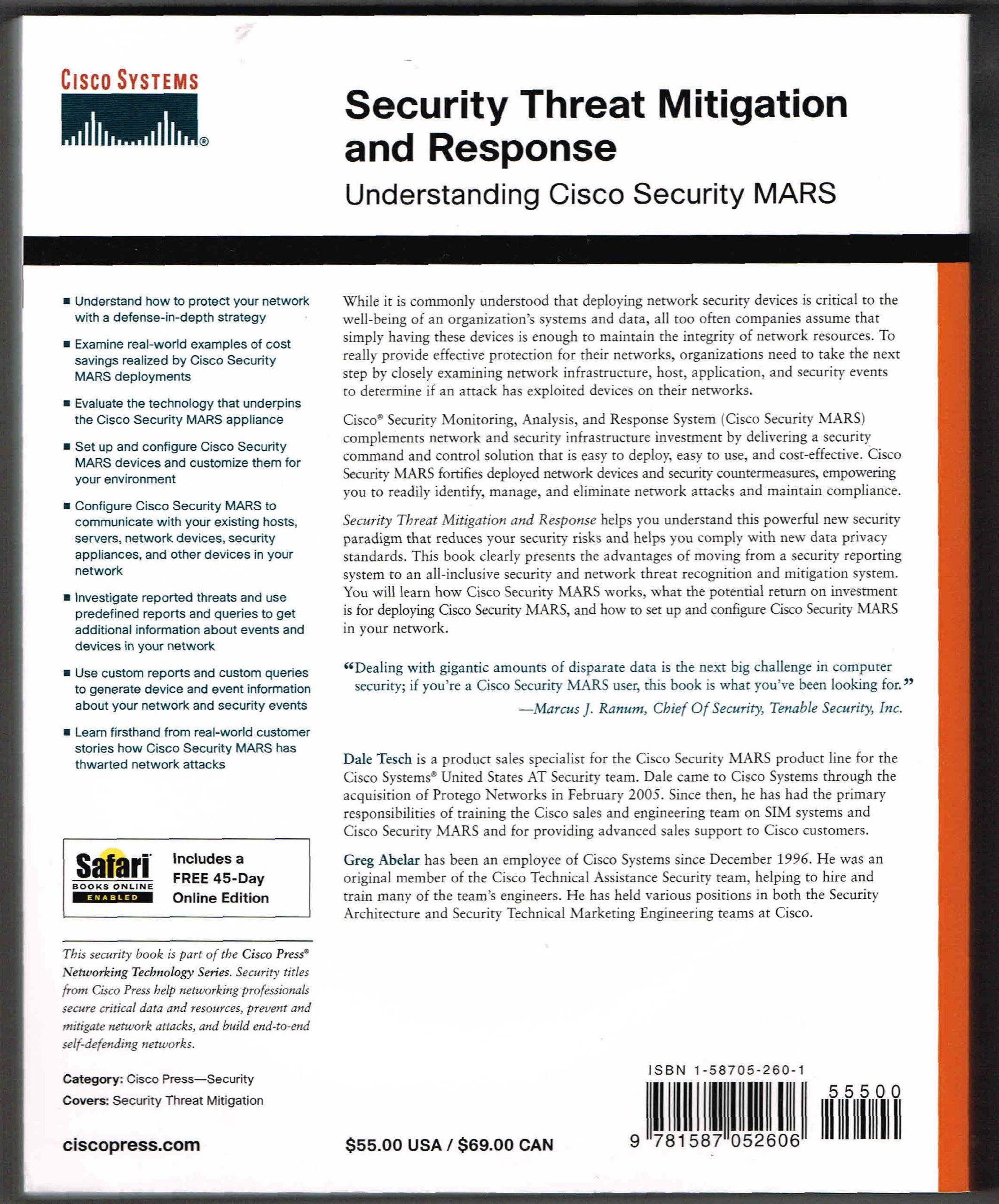 Security Threat Mitigation And Response: Understanding Cisco Security Mars