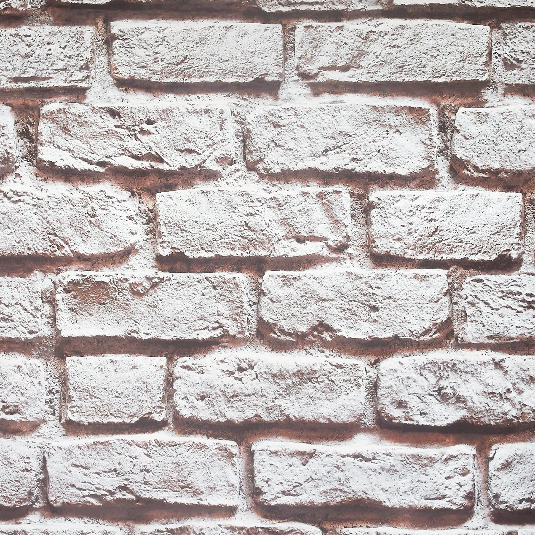 Arthouse Sunshine Natural Brick Wallpaper - Neutral Natural Brown Minimal Urban Look - 3D Loft Style Photograph Print - Subtle Textured Finish - Feature Wall - Easy to Apply - Paste the Paper - 908007