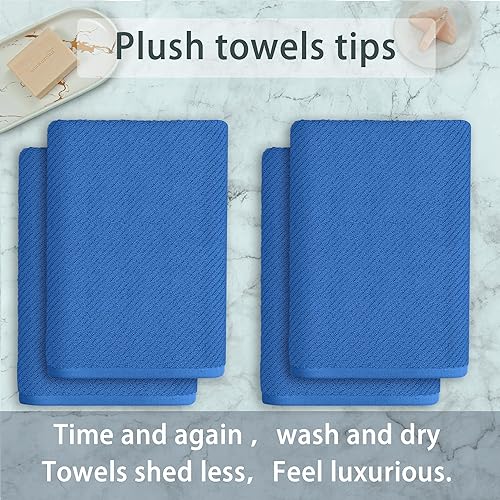 Vista 72 de VOOVA & MOVAS Toallas verdes para baño, 100% algodón, de secado rápido, ligeras, gruesas, suaves, juego de toallas de 6 piezas, 2 baños grandes