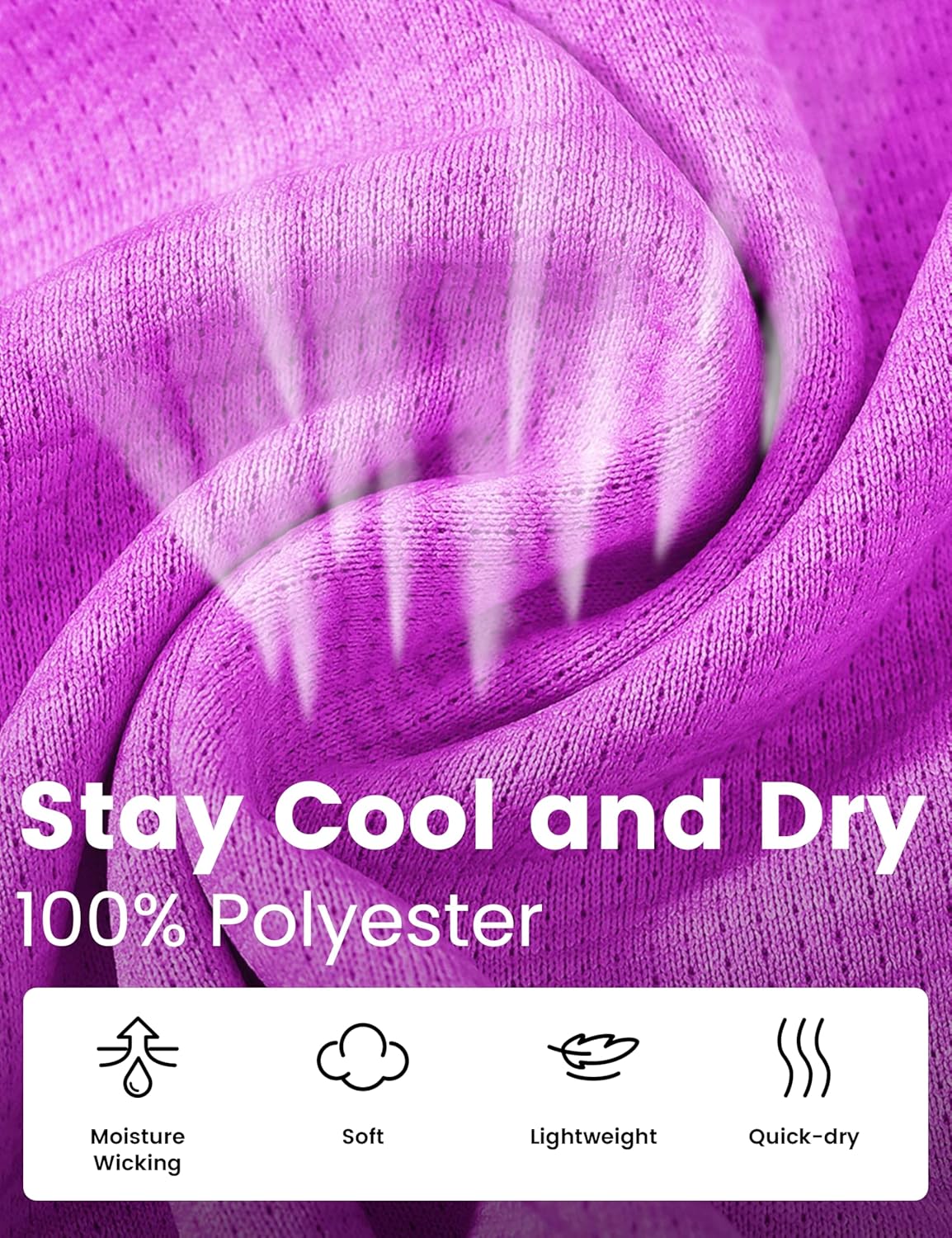 MoFiz Women's Golf Polo Shirts Long Sleeve 1/4 Zip UPF 50+ UV Sun Protection Quick Dry Workout Hiking Athletic Tops - Image 5