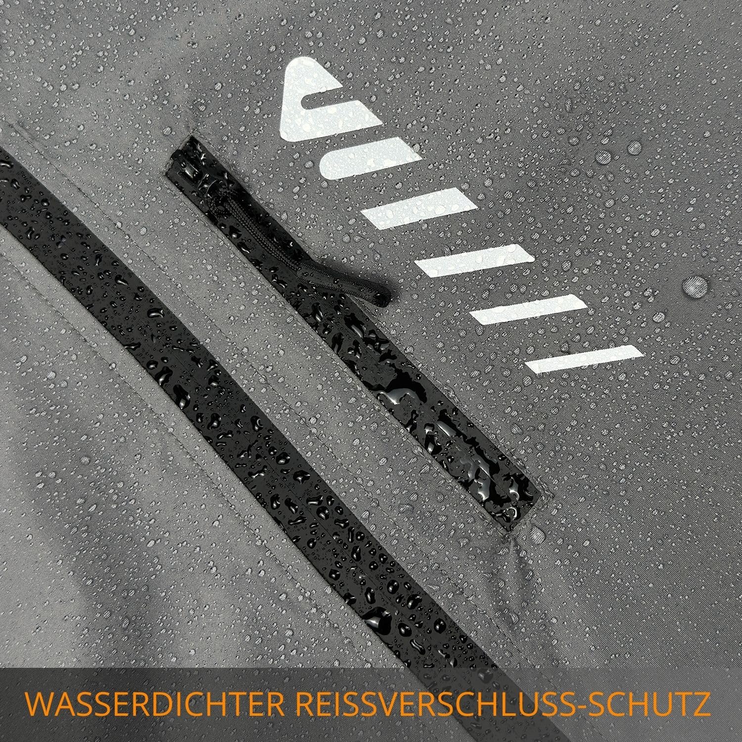 Lo.gas Herren Regenjacke wasserdicht mit Kapuze,Regenmantel für Radfahren Laufen Windbreaker Allwetter