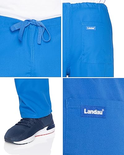 Miniatura 5 de Landau Unisex-Adult Landau Essentials Unisex Relaxed Fit 1-Pocket Drawstring Scrub Pants 7602