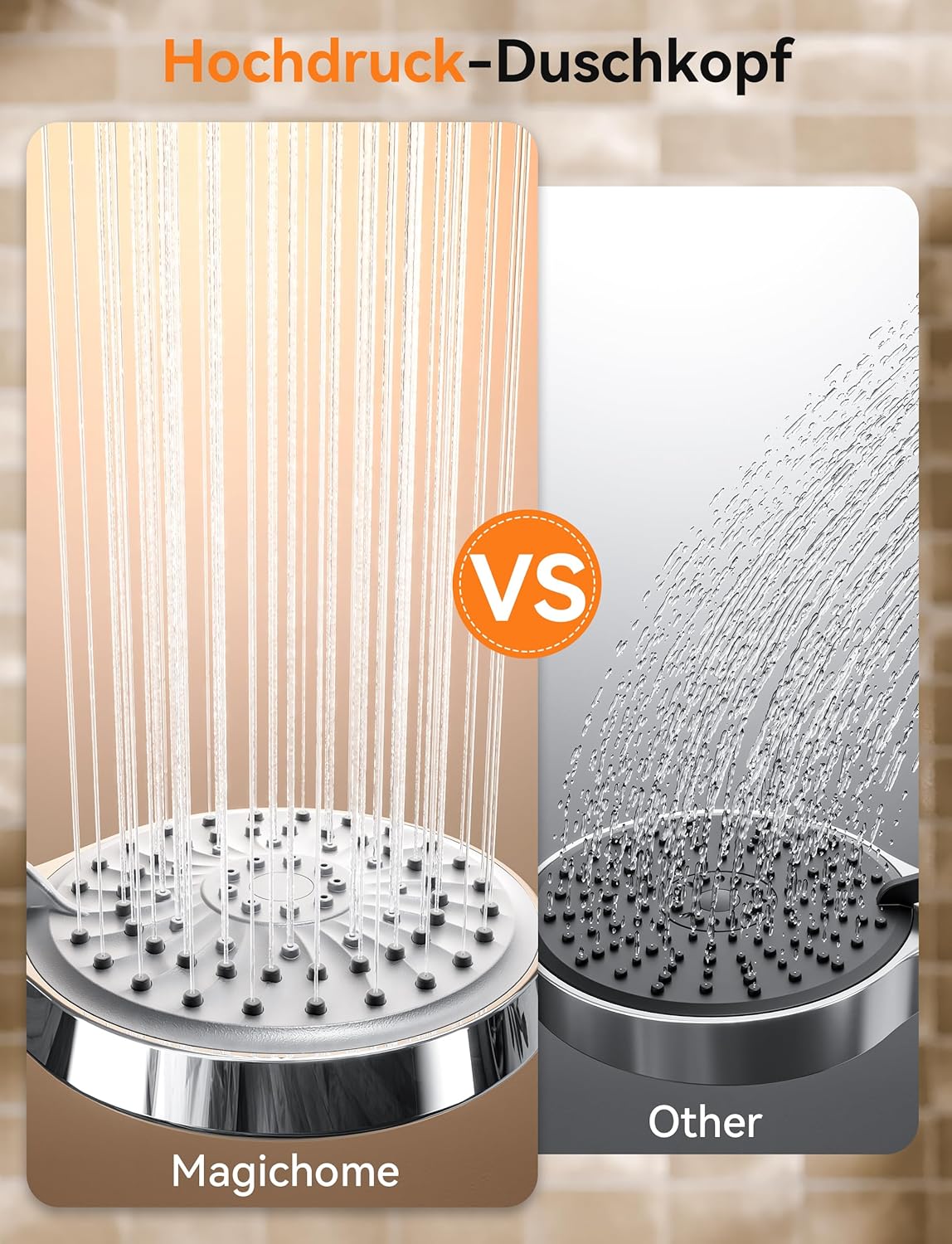 Zuhanyfej spray módok bemutatása