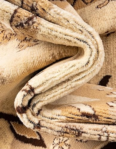 Miniatura 6 de Unique Loom colección Taftan - Alfombra de área con diseño geométrico tribal inspirado en fronteras (2 pies 2 pulgadas x 8 pies 2 pulgadas, para