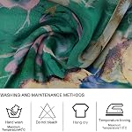 Floral Print Chiffon Scarf - Womens Fashion Scarfs Lightweight Head Scarf Sunscreen Scarves Shawls Wrap For Women