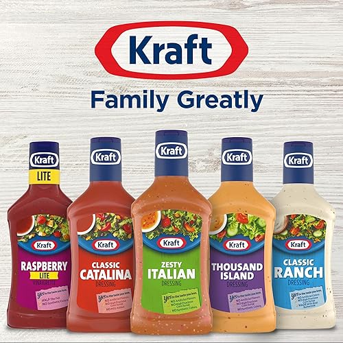 Vista 8 de Kraft Aderezo para ensalada italiano Zesty, botella de 16 onzas líquidas