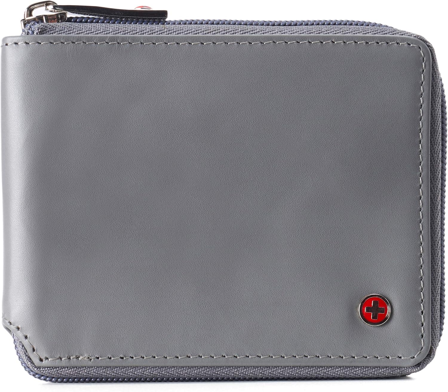 Alpine Swiss Logan Zipper Bifold Wallet