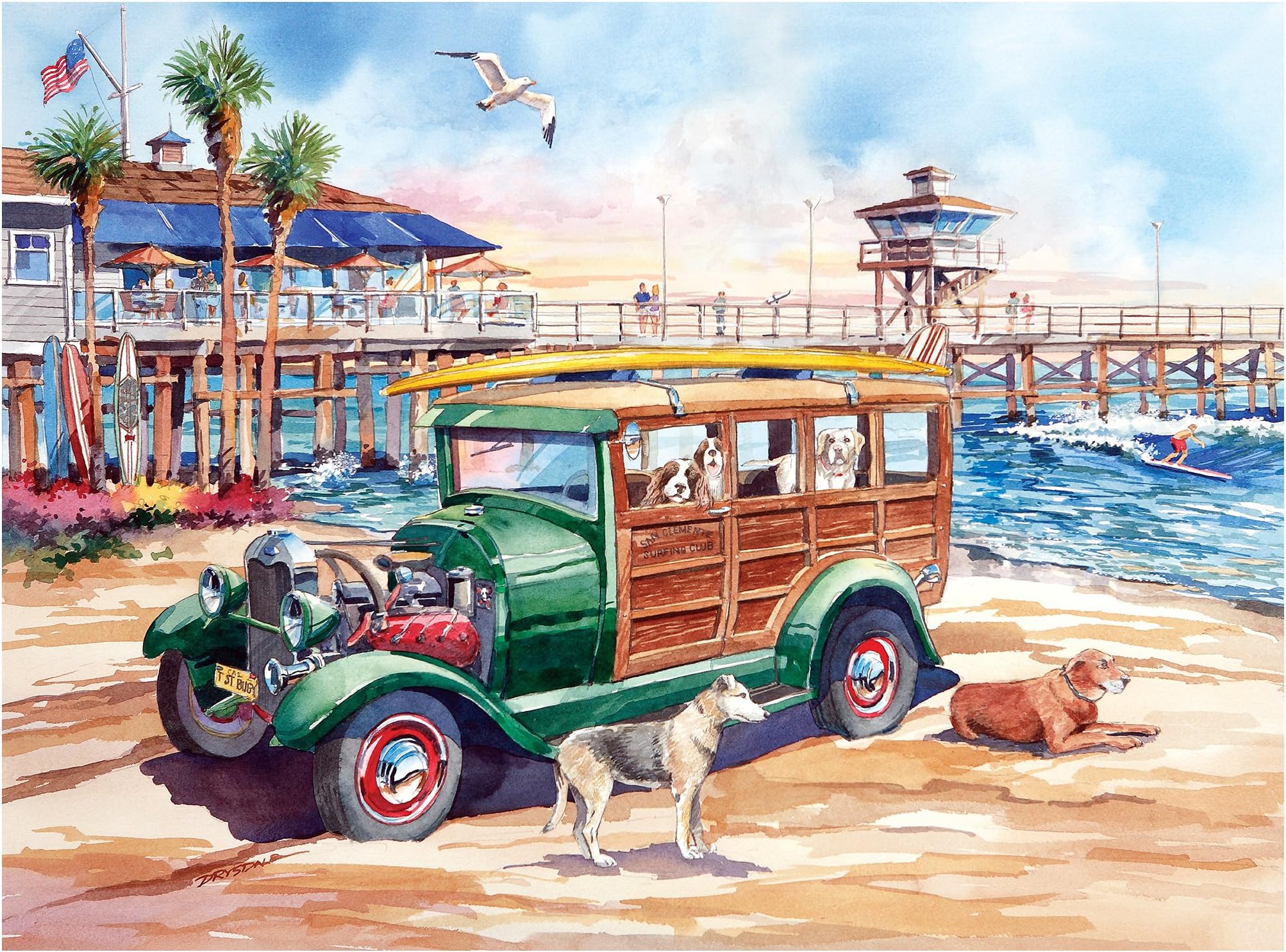 California Dreams-Dog Days Of Summer 1000 Piece Puzzle