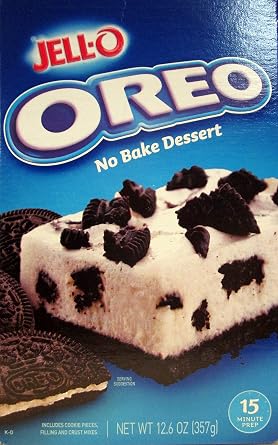 Jell-O Oreo No Bake Dessert Pack of 3 12.6 oz Boxes