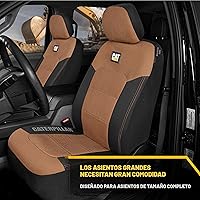 Vista 3 de Cat MeshFlex Fundas de asiento automotriz para automóviles, camiones y SUV (juego de 2) – Fundas de asiento de coche beige para asientos delanteros