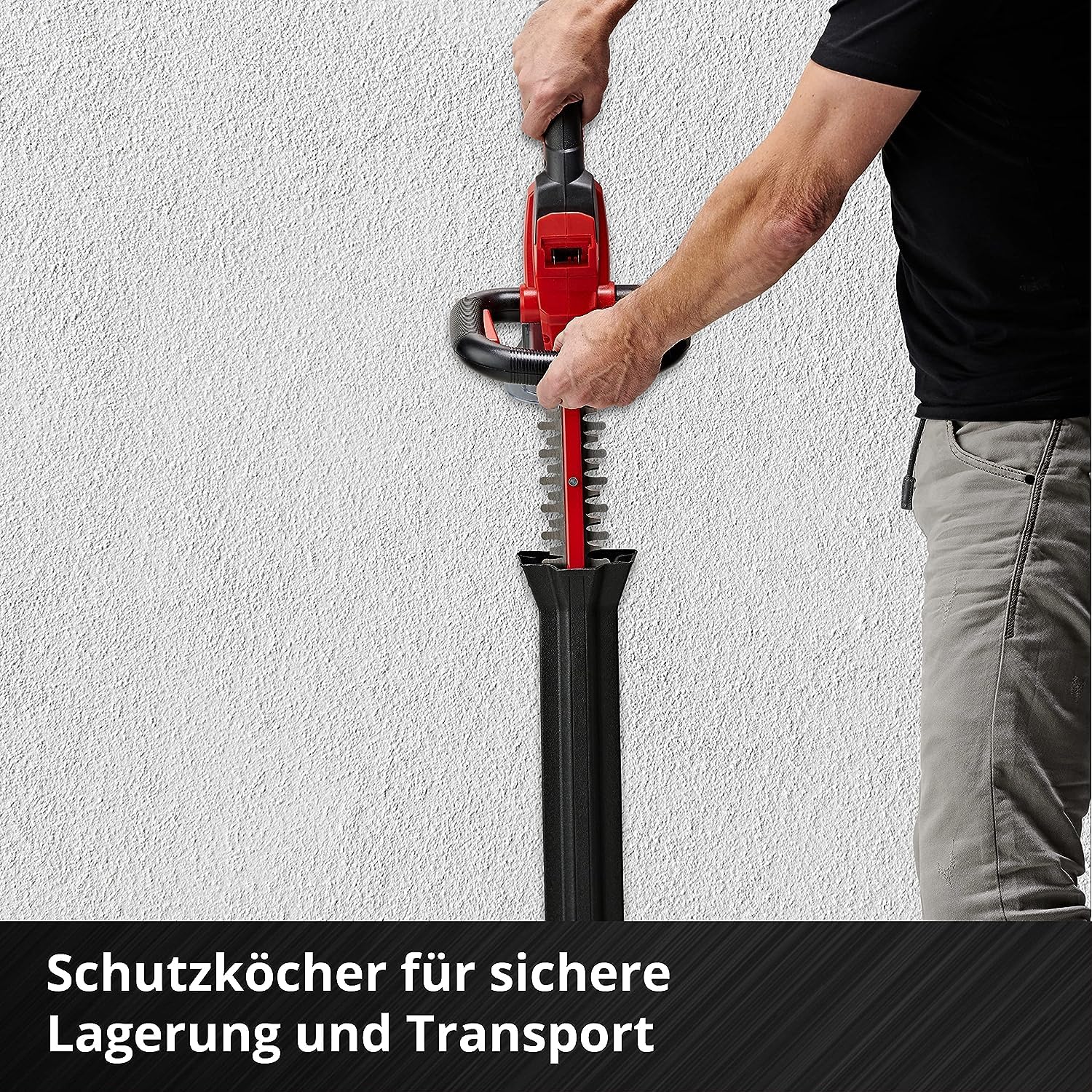 Einhell Akku-Heckenschere ARCURRA 18/55 Power X-Change (18 V, 55 cm Schnittlänge, 18 mm Zahnabstand, inkl. Schnittgutsammler, schmaler Frontgriff, ohne Akku)