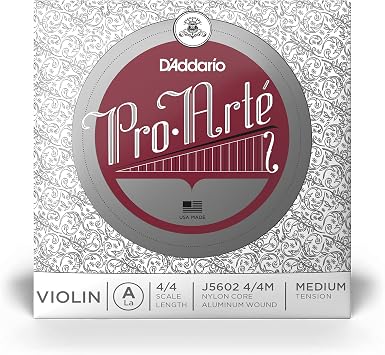D'Addario Pro-Arte 4/4 Scale Medium Tension Single A String for Violin