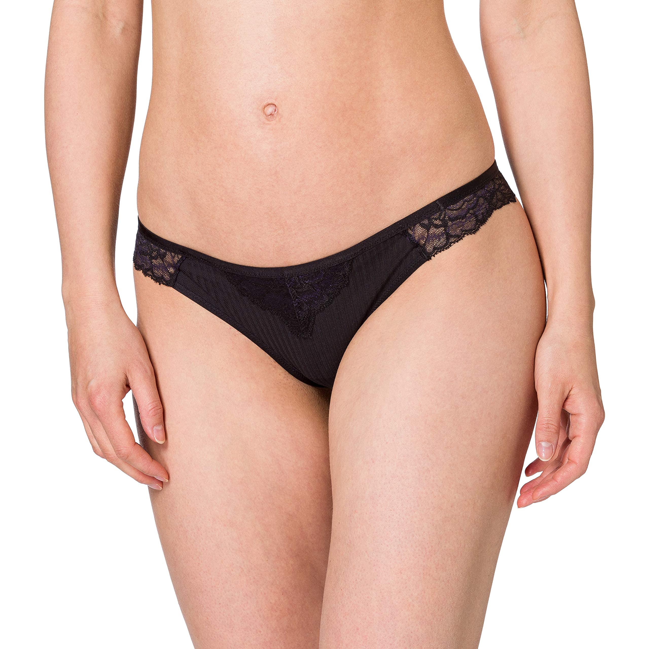 Triumph Women's Peony Florale Brazilian Underwear, Black, 12