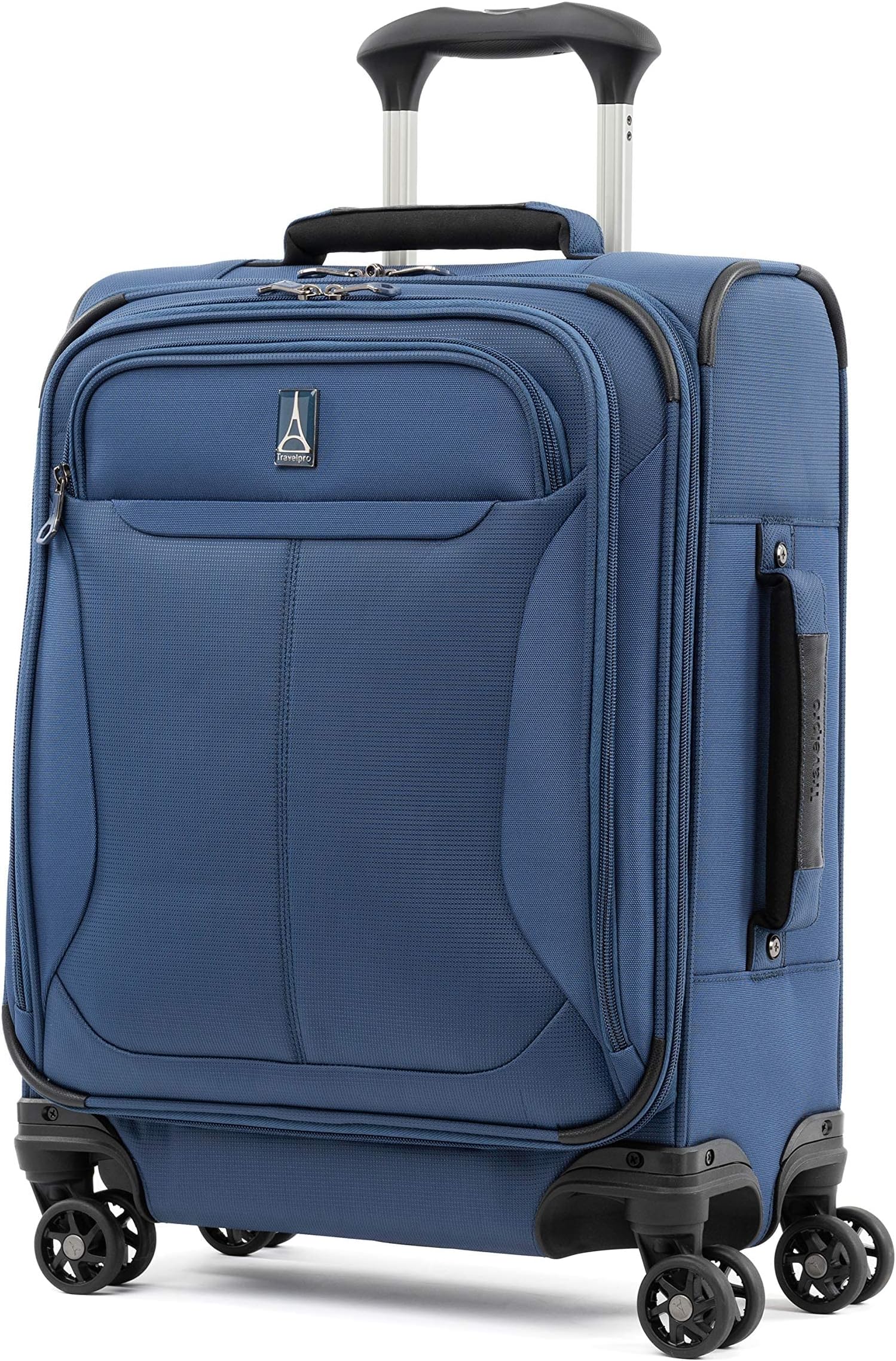 Travelpro Tourlite Softside 19" Expandable Luggage with 4 Spinner Wheels, Lightweight Suitcase, International Carry-On, Blue