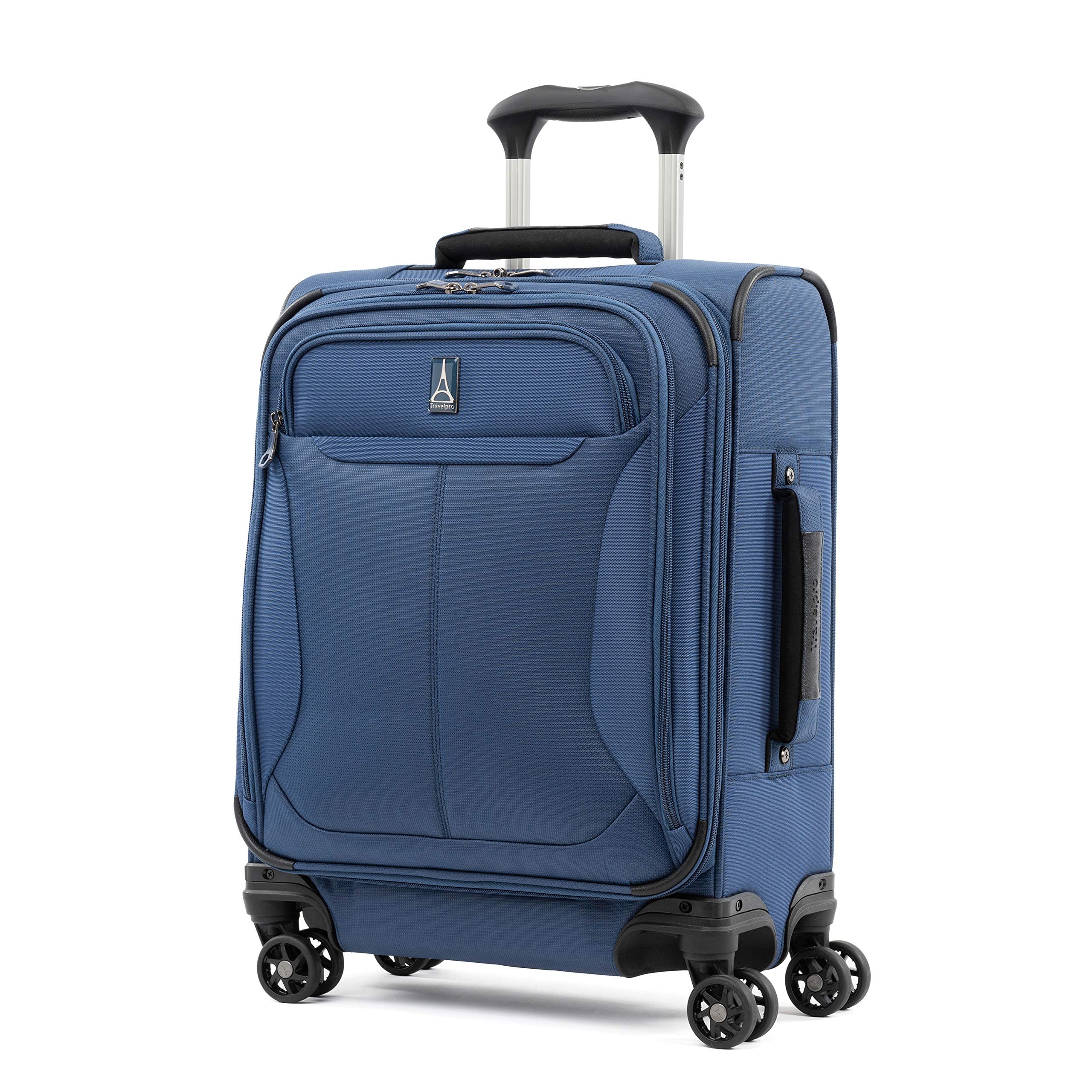 Travelpro Tourlite Softside 19" Expandable Luggage with 4 Spinner Wheels, Lightweight Suitcase, International Carry-On, Blue