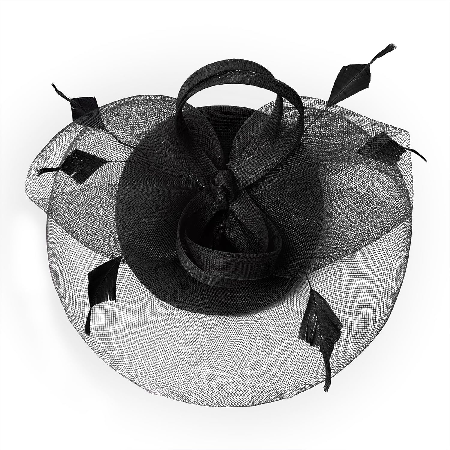 Zando 2025 Fascinators Hats for Women Ken-Tucky Derby Flower Tea Hat Mesh Feathers Headband Hair Clip for Wedding Cocktail - Image 8