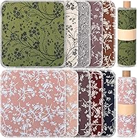 Vista 8 de Redbaker 50 piezas de toallas de papel reutilizables paños de algodón reutilizables sin papel toallitas absorbentes lavables para inodoro con rollo