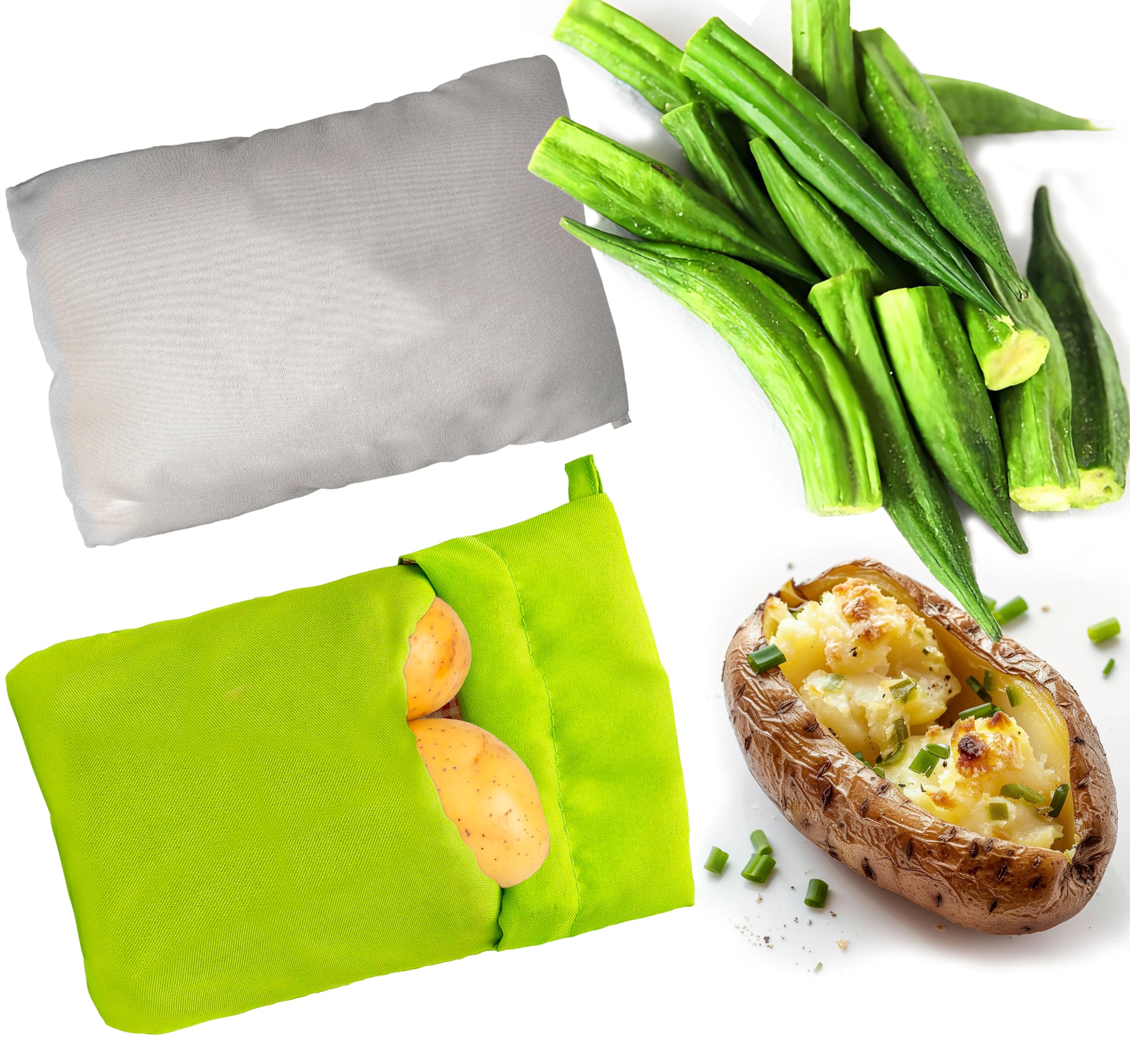 Express Microwave Potato Bag 2 Pcs Baked Potato Microwave Bag