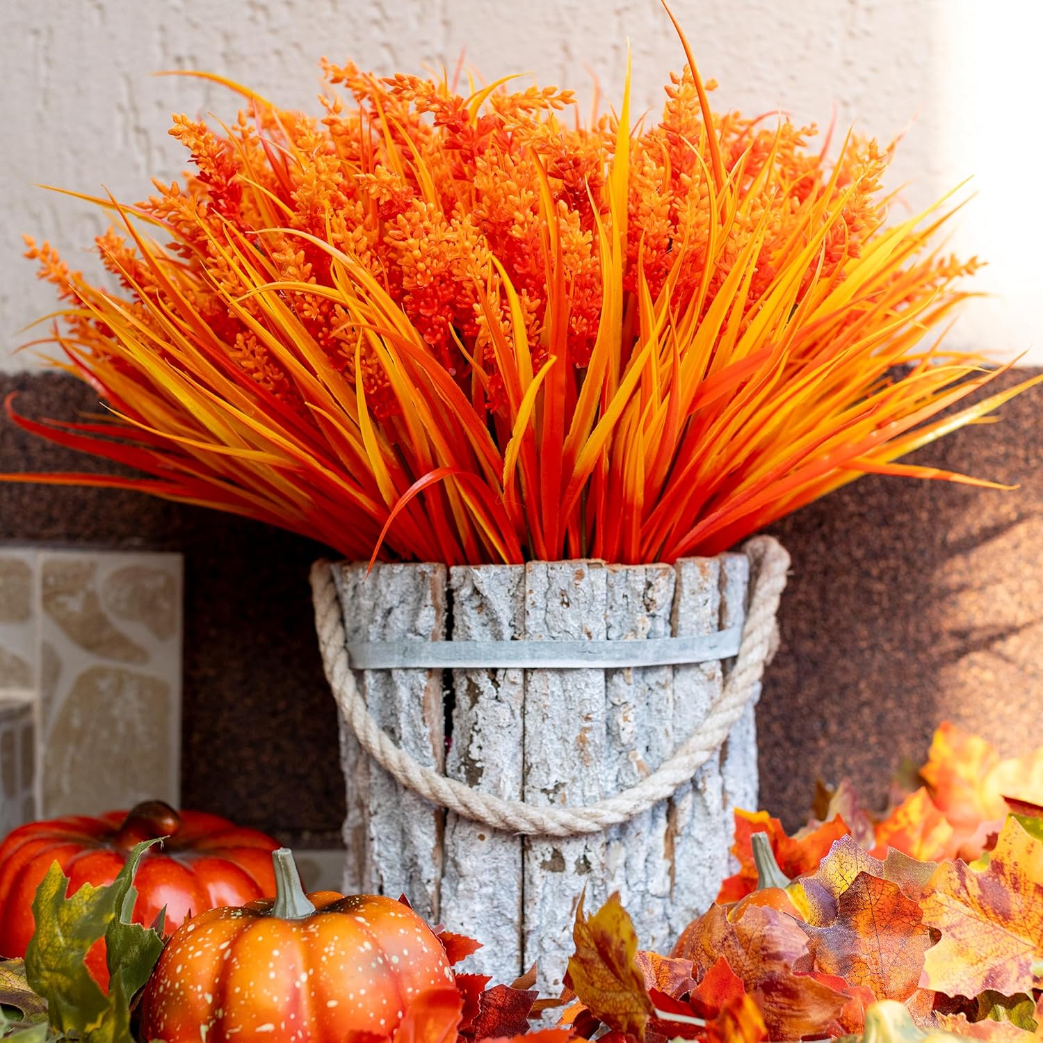 Artificial Fall Flowers Outdoors Decorations 20 Bundles
