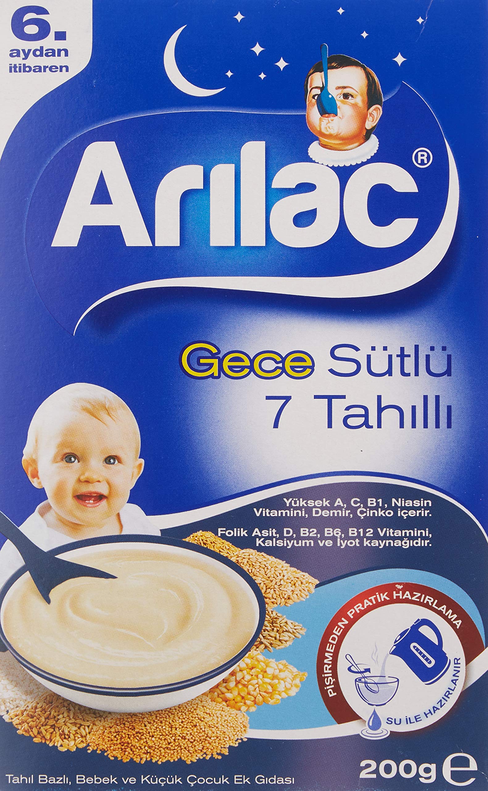 Arılac Instant Ek Gıda 7 Tahıllı Gece 200 G