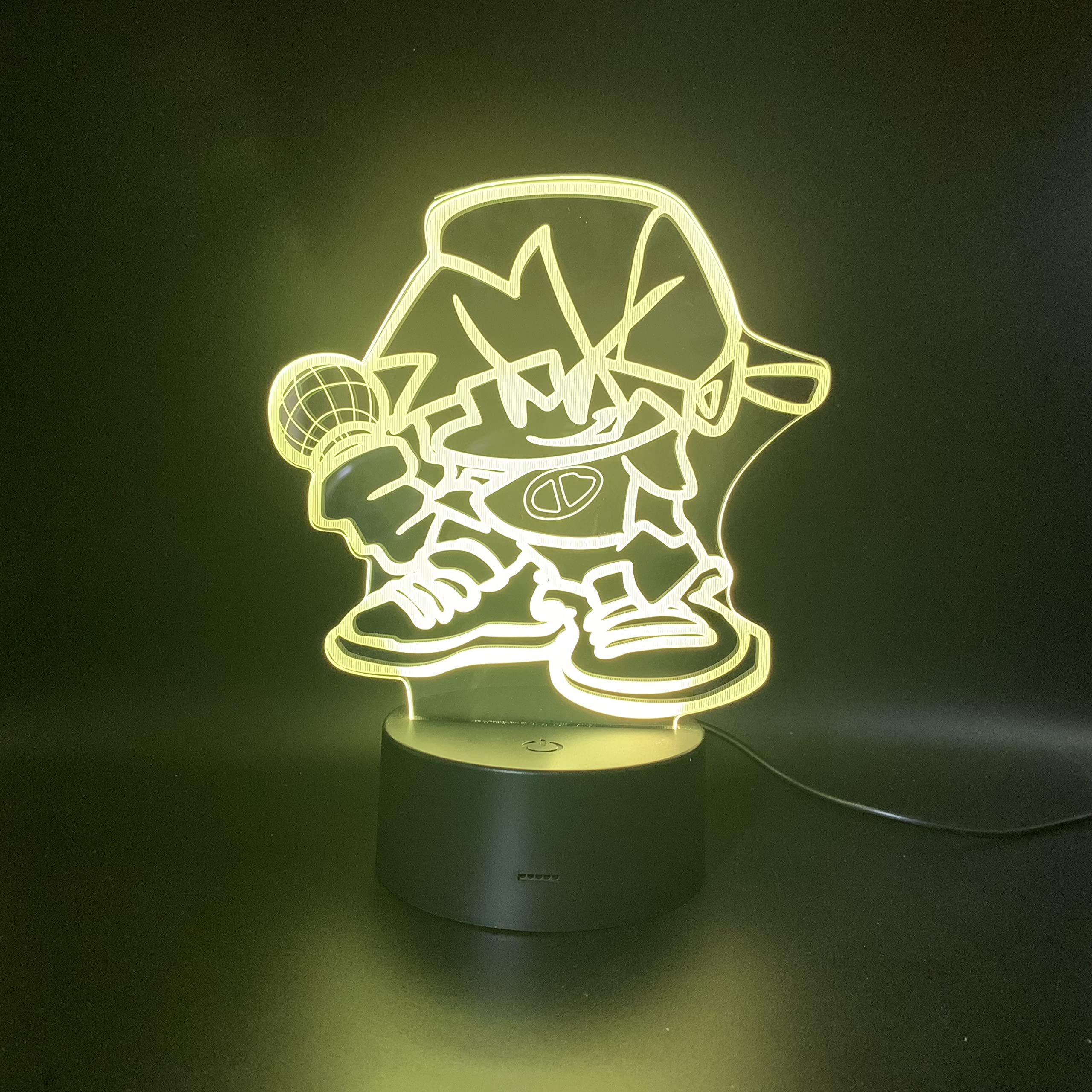 Lampara LED Videojuego Friday Night Funkin' Cambia Color USB Luz Nocturna y decoración