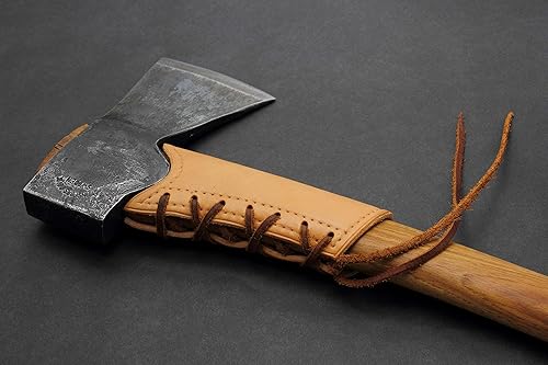 Miniatura 9 de Les Stroud - Protector de mango de hacha de cuero, collar (Wetterlings Bushman, marrón)
