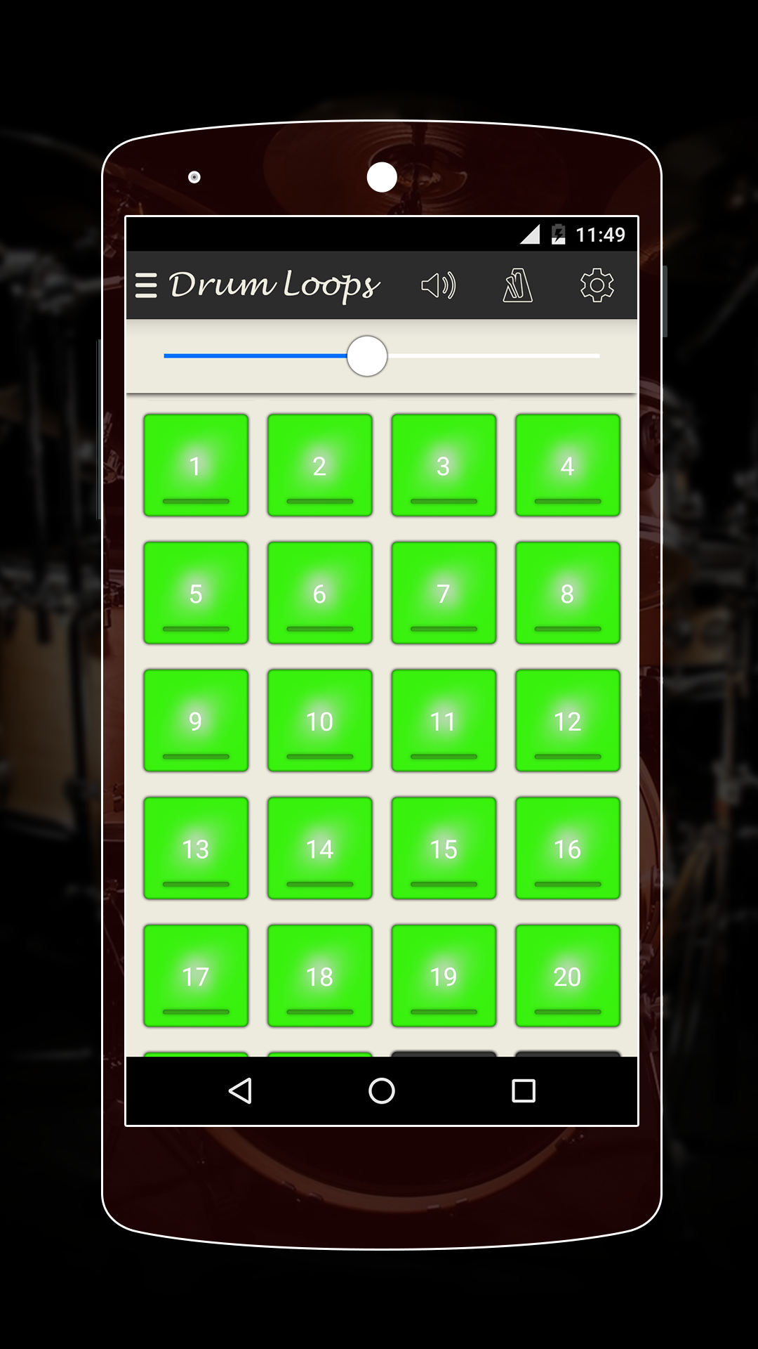 Musical Drum Loops App on Amazon Appstore