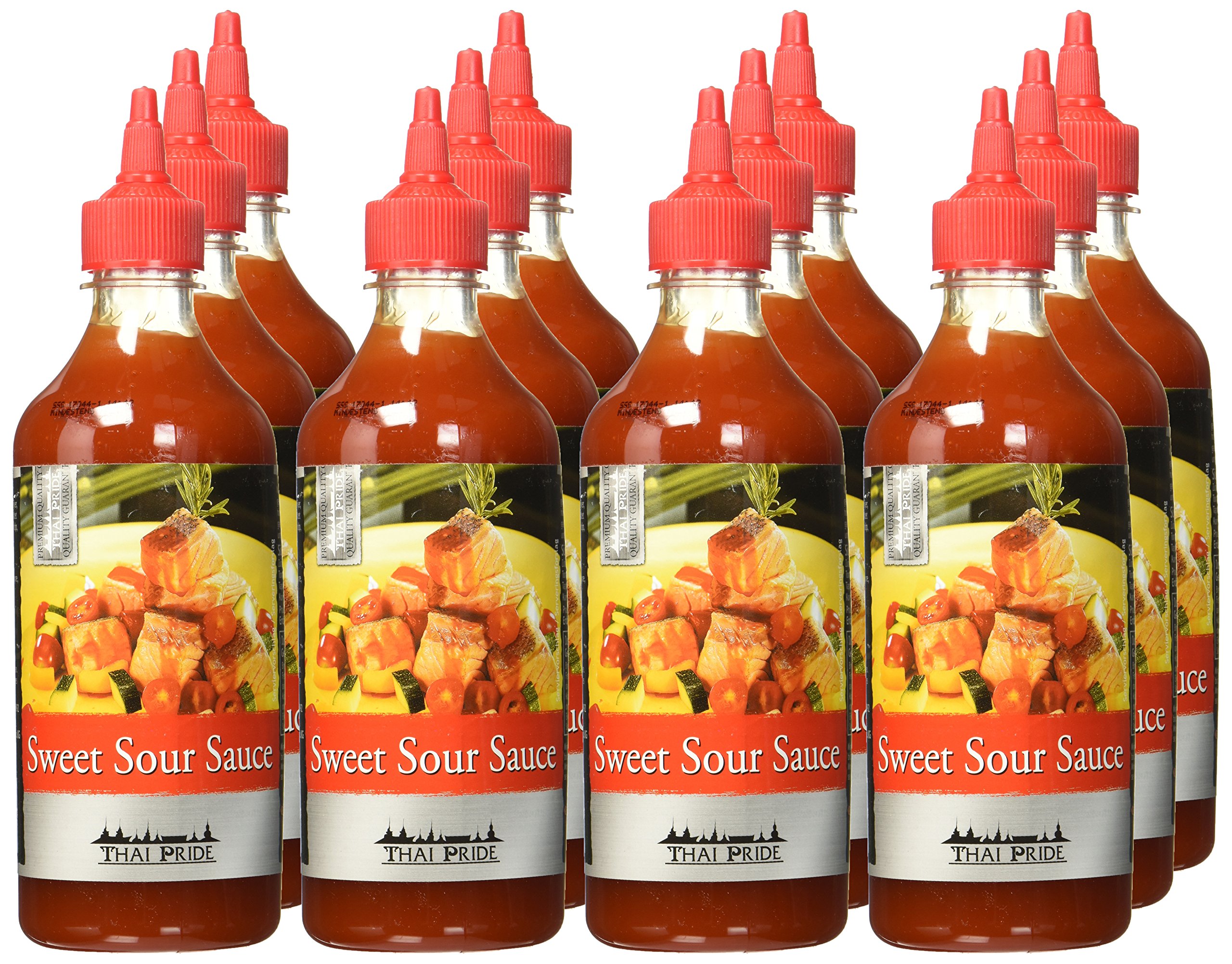 THAI PRIDE Süß-Sauer Sauce, 12er Pack (12 x 455 ml)