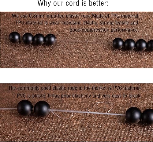 Miniatura 6 de Doitory - Pulsera difusora de aceites esenciales de aromaterapia de 0315in piedra natural con cuentas de yoga y piedra natural 21001 Piedra