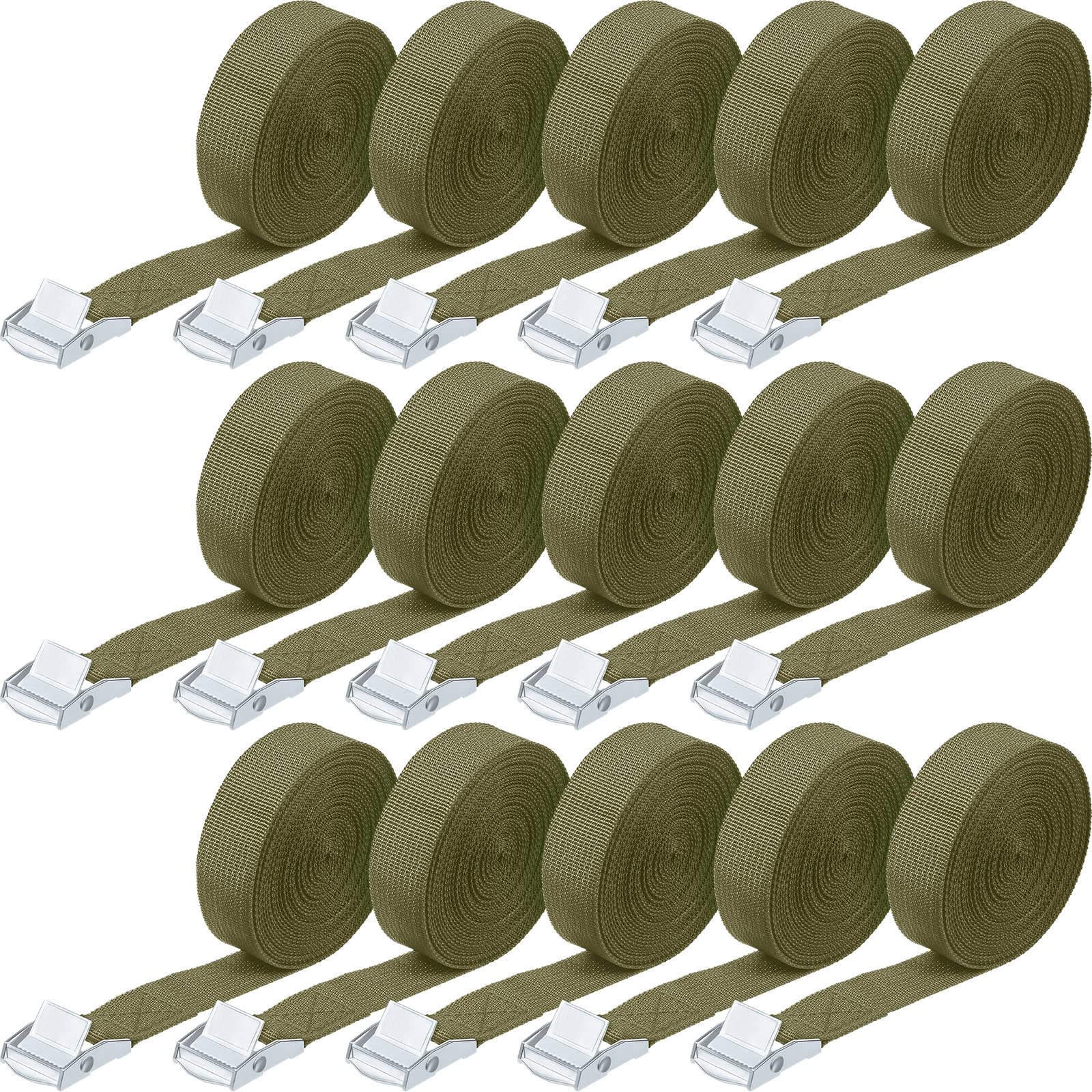 Riakrum Lashing Straps - 15 Pack, 12ft, 250lb Capacity -13