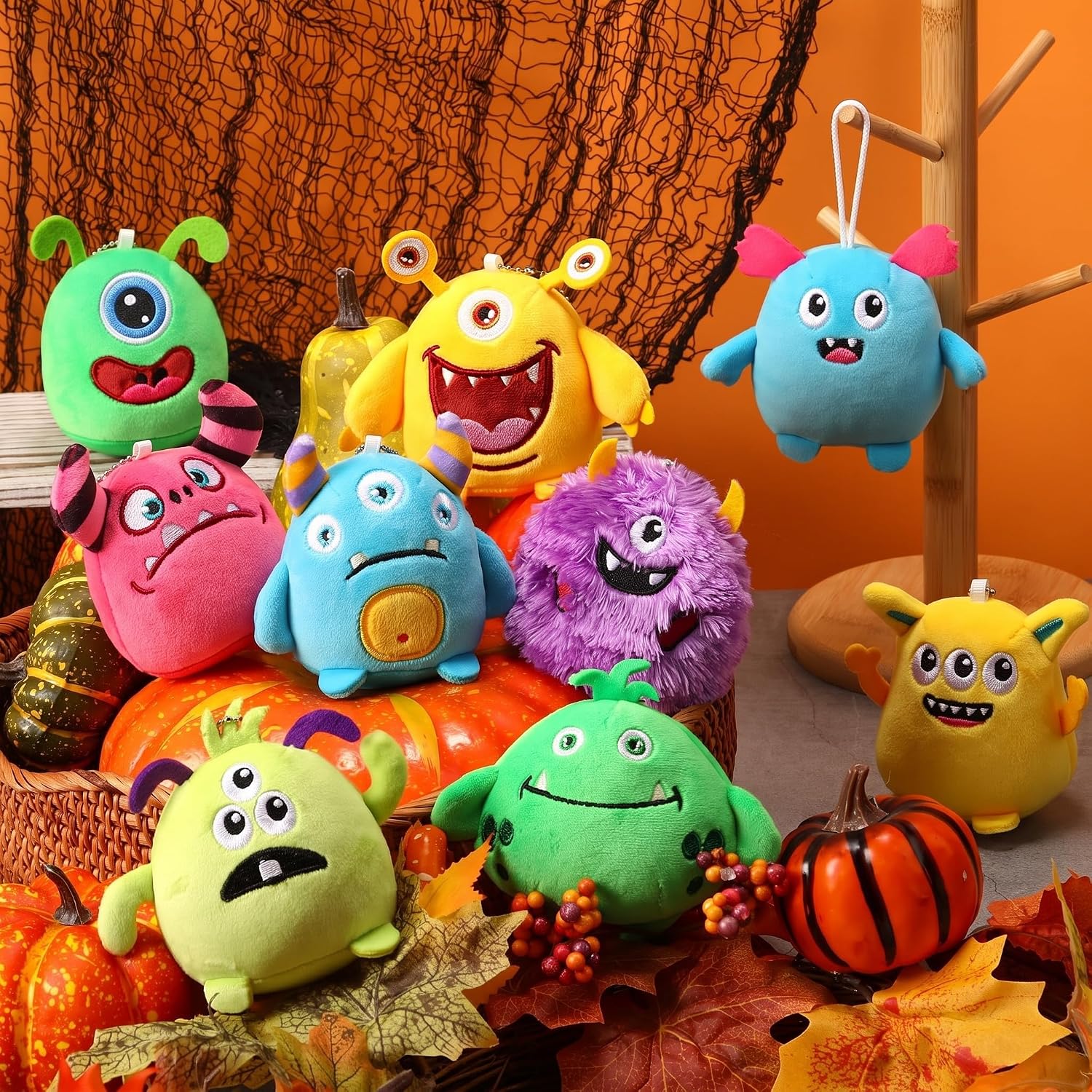 Libima 9 Pcs Mini Stuffed Animals Bulk Small Plushies, Monsters image 3