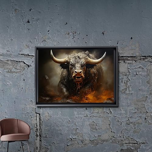 Miniatura 7 de Captivating Brilliance, Abstract Prints, Textured Bull Prints on Canvas, Handmade Artwork of Extraordinary Abstract Expression, Canvas Prints, Home