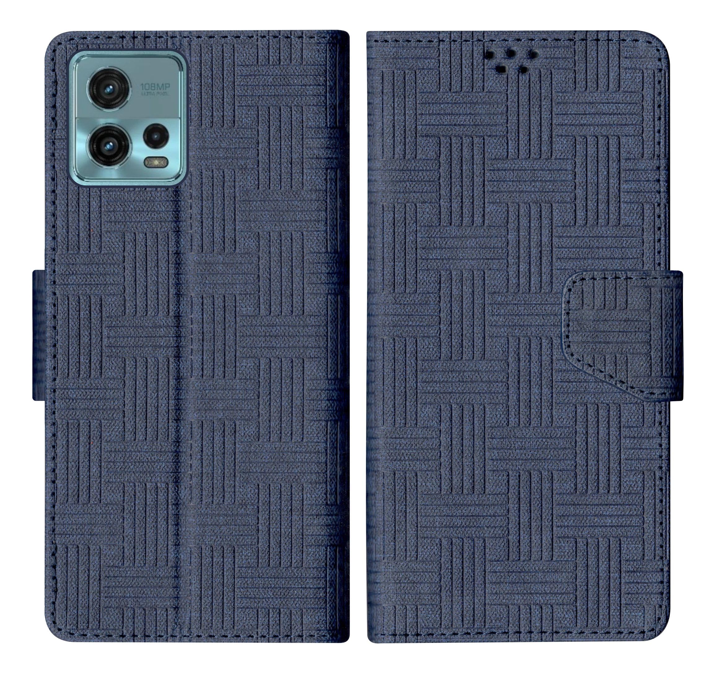 SBMS Motorola Moto G72 Flip Cover Back Cover Case with Magnatic Closure | Inbuilt Stand | Card & Money Pocket (Mat Blue) (B0CCMCSN92) Amazon Price History, Amazon Price Tracker