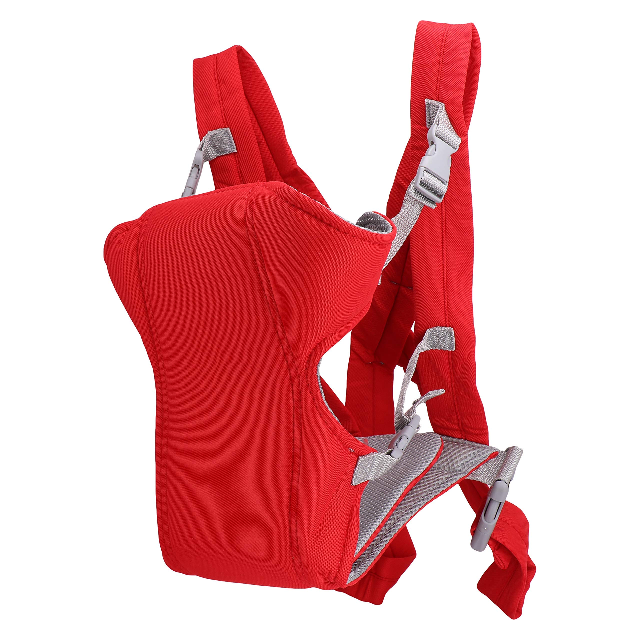 Zest 4 Toyz Newborn to Toddler Four Positions Baby Carrier with Lap Strap for 2-18 Months, Soft Baby Carrier Sling - Red-image-17