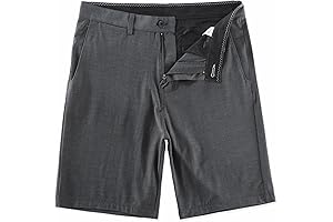 Men's Hybrid Golf Dress Shorts: 9-Inch Inseam, Lightweight, Quick-Dry