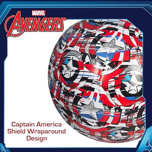 Miniatura 3 de Captain America Kids Soccer Ball Size 5, Officially Licensed Futbol for Boys and Girls Youth Soccer Players
