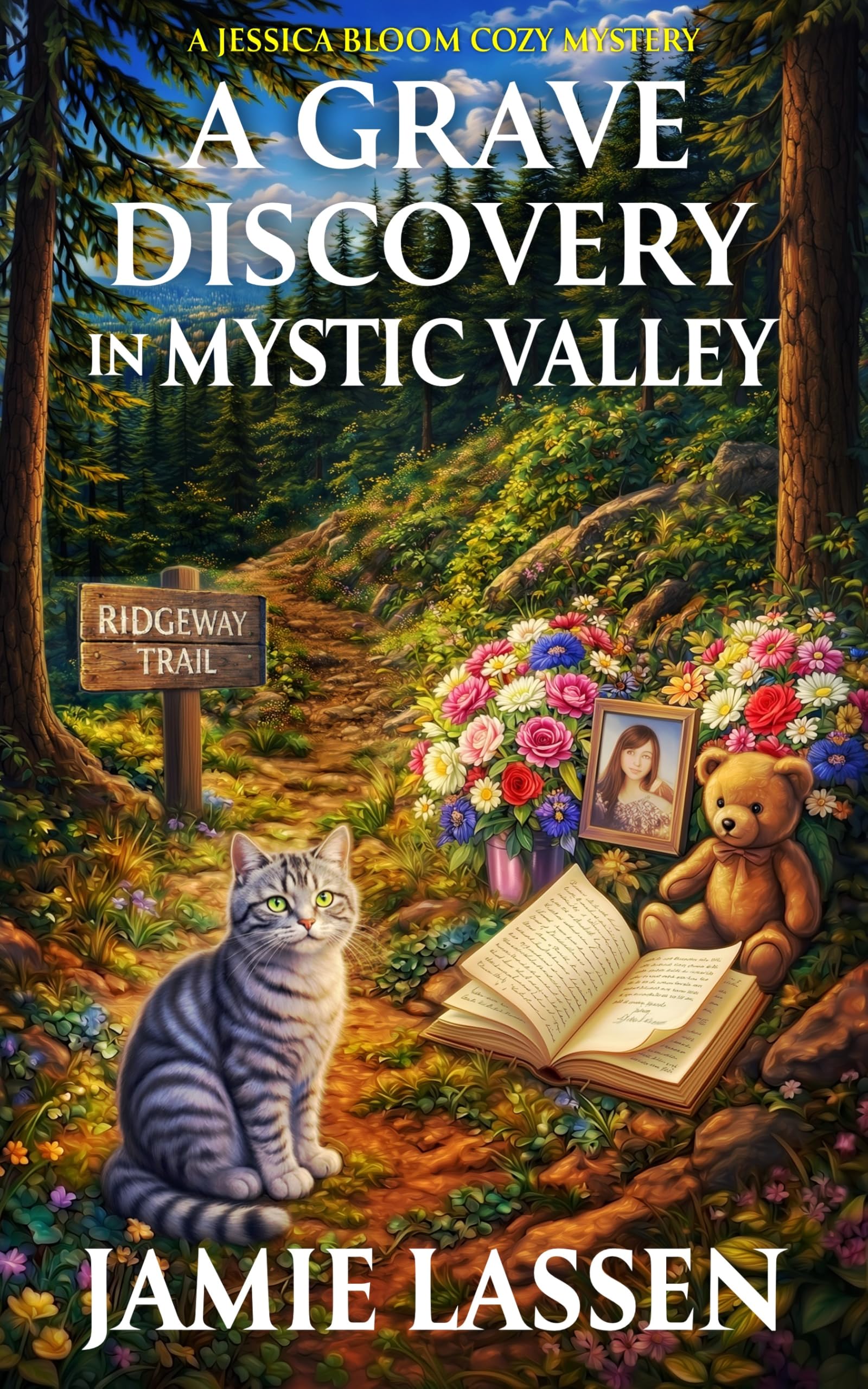 A Grave Discovery in Mystic Valley: A Touching Small-Town Cozy Mystery with a Female Sleuth and Her Fabulous Cat: A Jessica Bloom Cozy Mystery (Book 3) (The Jessica Bloom Cozy Mystery Series)