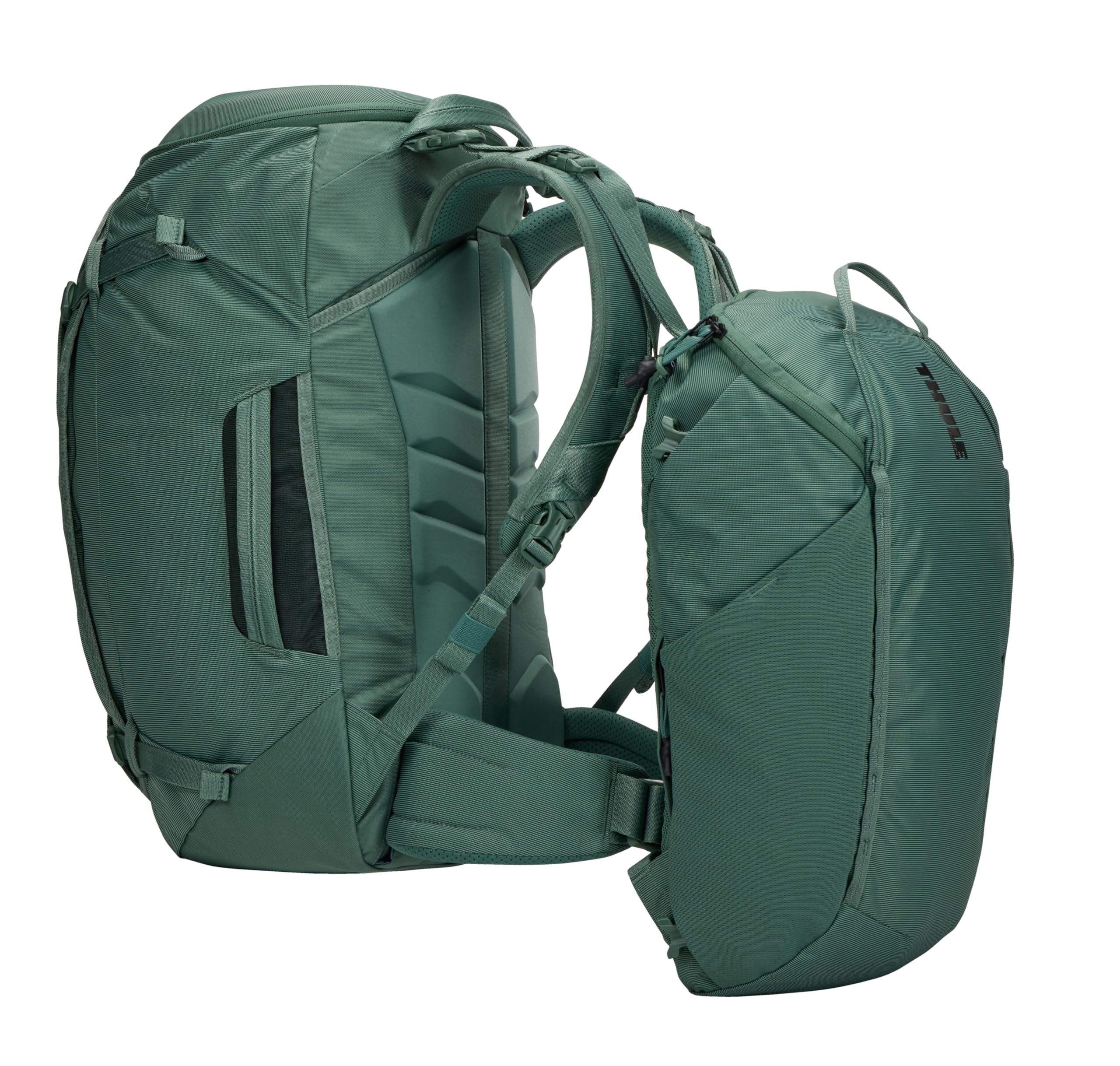 Thule Landmark 60 - damski plecak podróżny, 55 cm, Hazy Green, 60L