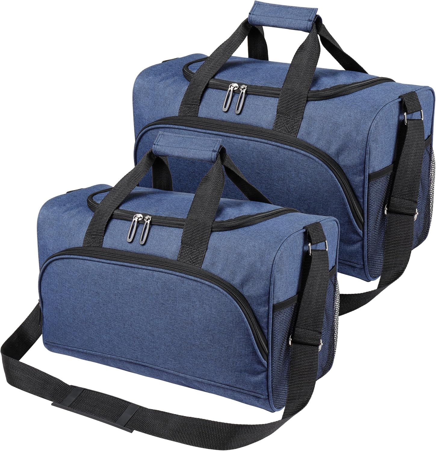 Finnhomy 20L Underseat Cabin Bag,Carry On Luggage for Airlines, Travel Duffle Bag with Multiple Pockets, Adjustable Shoulder Strap, Fits Under Seat, 2 PACK