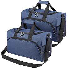 Finnhomy 20L Underseat Cabin Bag,Carry On Luggage for Airlines, Travel Duffle Bag with Multiple Pockets, Adjustable Shoulder Strap, Fits Under Seat, 2 PACK