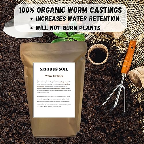 Miniatura 2 de Fundición de gusanos fundición de lombrices de tierra ricas en nutrientes, gran fertilizante orgánico de jardín para plantas y suelos más