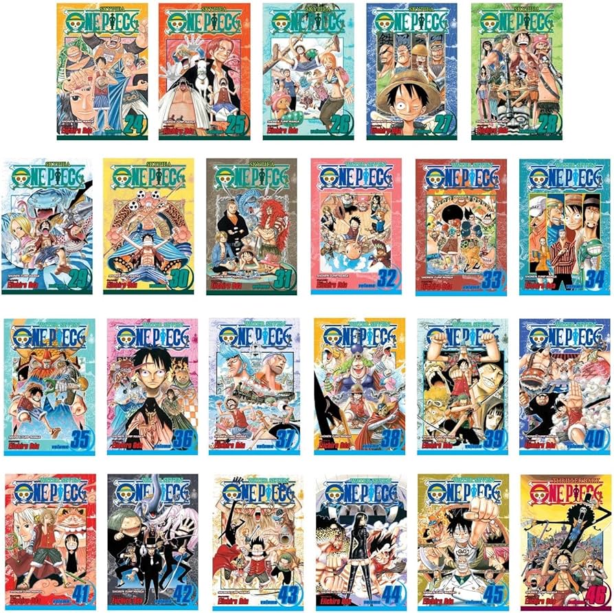 One Piece Collection Set 2: Skypeia and Water Seven: Volumes 24-46_No Box/No Poster