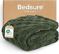 Vista 16 de Bedsure Manta de verde salvia para sofá, súper suave y acogedora, tamaño individual, para mujer, bonita manta pequeña para niñas, 60 x 80 pulgadas