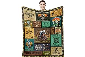 Cycling Gifts Blanket: Perfect for Mountain Biking Enthusiasts