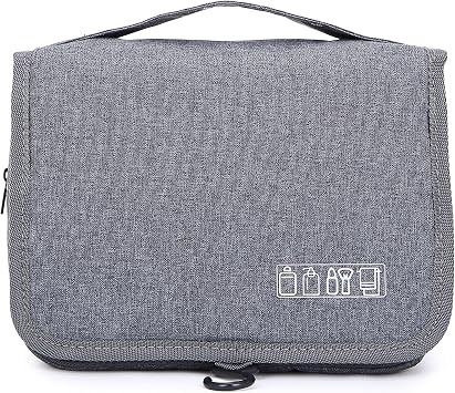 Sechunk Toiletry Bag Water-Resistant Makeup Cosmetic Bag Travel Organizer for Accessories Travel Bag with Hanging Hook